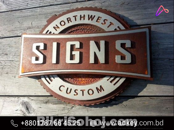 Wood Name Plate Design Advertising in Dhaka Bangladesh